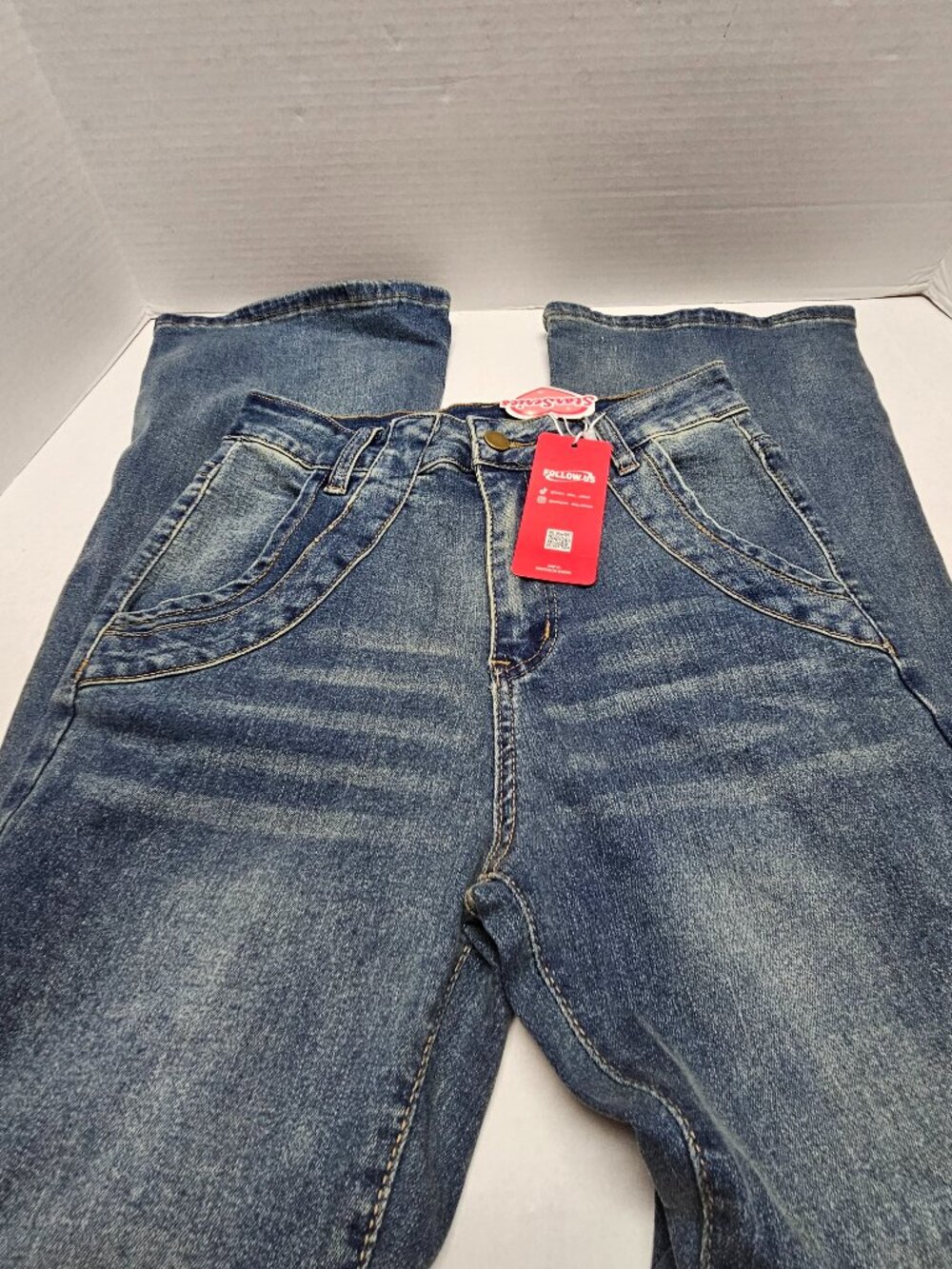 New Dazy X StarSeries Denim Jeans Yoke Pockets High Rise L Large